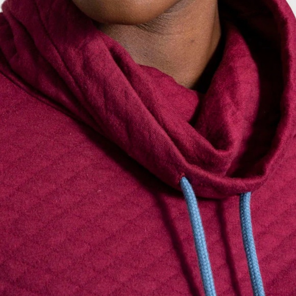 🔵 26) United by Blue Quilted Funnel Neck Pullover NWT size MEDIUM - Picture 2 of 11